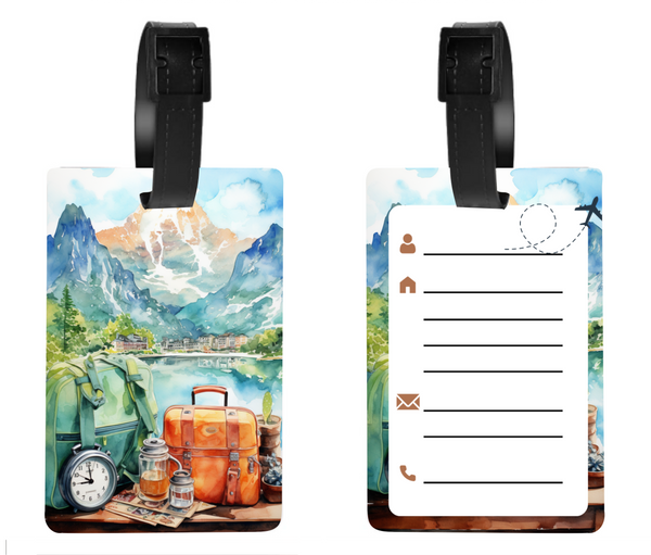 Adventure Awaits - Luggage & Bag Tags - Sublimation Transfer