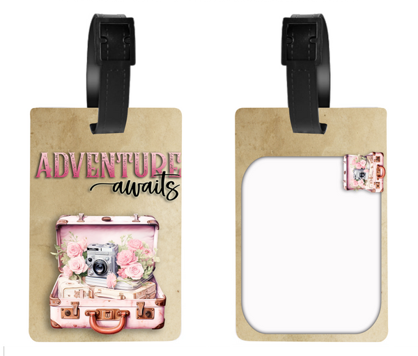 Adventure Awaits - Luggage & Bag Tags - Sublimation Transfer