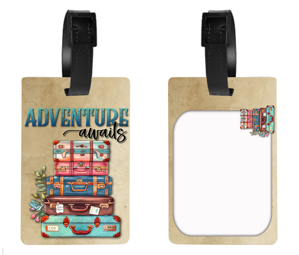 Adventure Awaits - Luggage & Bag Tags - Sublimation Transfer