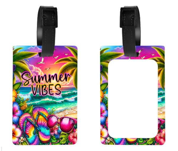 Summer Vibes - Luggage & Bag Tags - Sublimation Transfer