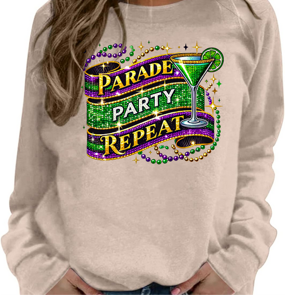 Parade Party Repeat - DTF Transfer