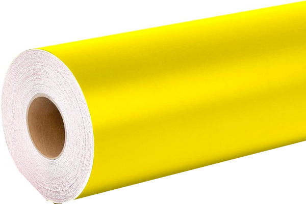 Matte Yellow - Permanent, Adhesive Vinyl