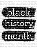 Black History Month - Waterslide, Sublimation Transfers