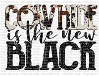 Cowhide New Black - Waterslide, Sublimation Transfers