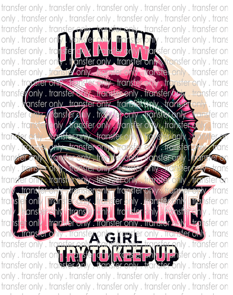 Fish Like A Girl - Waterslide, Sublimation Transfers