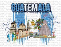 Guatemala - Waterslide, Sublimation Transfers