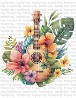 Musical Floral - Waterslide, Sublimation Transfers