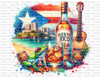 Puerto Rico - Waterslide, Sublimation Transfers