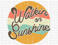 Walking on Sunshine - Waterslide, Sublimation Transfers