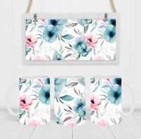 Floral - Coffee Mug Wrap - Sublimation Transfers