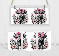 Country Cow - Coffee Mug Wrap - Sublimation Transfers