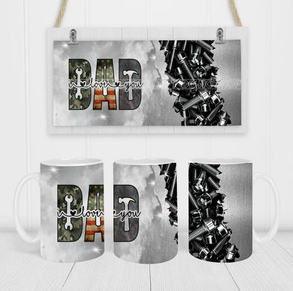 Dad - Coffee Mug Wrap - Sublimation Transfers