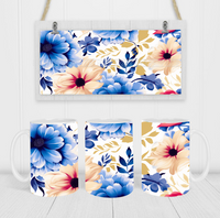 Floral - Coffee Mug Wrap - Sublimation Transfers