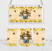 Country Gnome - Coffee Mug Wrap - Sublimation Transfers