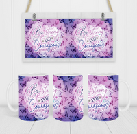 Be Strong & Courageous - Coffee Mug Wrap - Sublimation Transfers