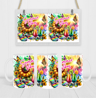 Summer Vibes - Coffee Mug Wrap - Sublimation Transfers