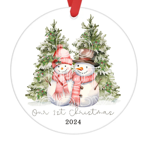 Our First Christmas 2024 - Sublimation Ornament Transfers