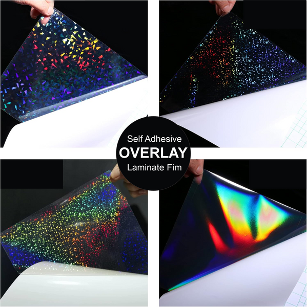 Clear & Holographic - Laminate Film Overlay Sheet