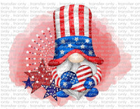 Patriotic Gnome - Waterslide, Sublimation Transfers