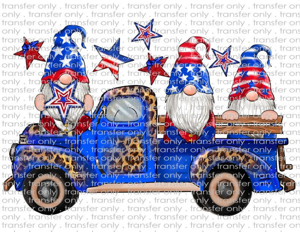 Patriotic Gnomes - Waterslide, Sublimation Transfers