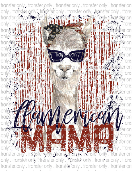 Llamerican Mama - Waterslide, Sublimation Transfers