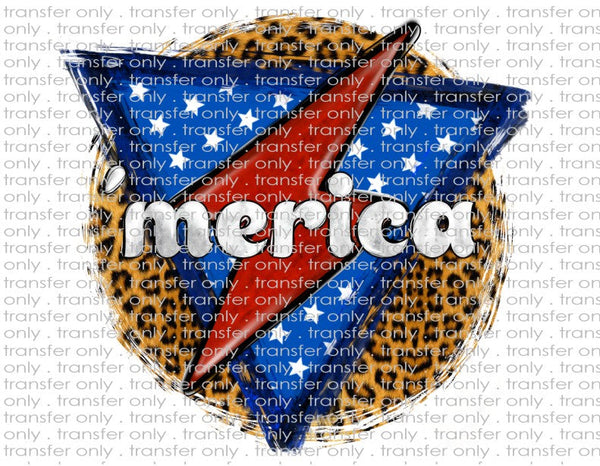 Merica Bolt - Waterslide, Sublimation Transfers