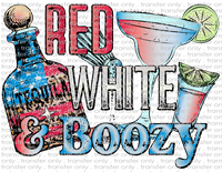 Red White & Boozy - Waterslide, Sublimation Transfers