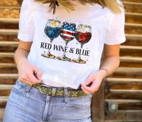 Red Wine & Blue - DTF Transfer