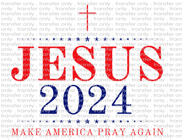 Jesus 2024 - Waterslide, Sublimation Transfers