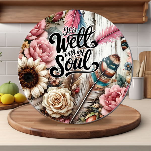 It Is Well With My Soul - Cutting Board - Sublimation Transfer