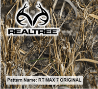 Genuine, Licensed RealTree - MAX 7 - Camouflage  - Printed Pattern Vinyl - Decal Adhesive