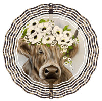 Country Cow - Wind Spinner - Sublimation Transfers