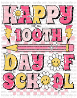 100 Days of School - Waterslide, Sublimation Transfers