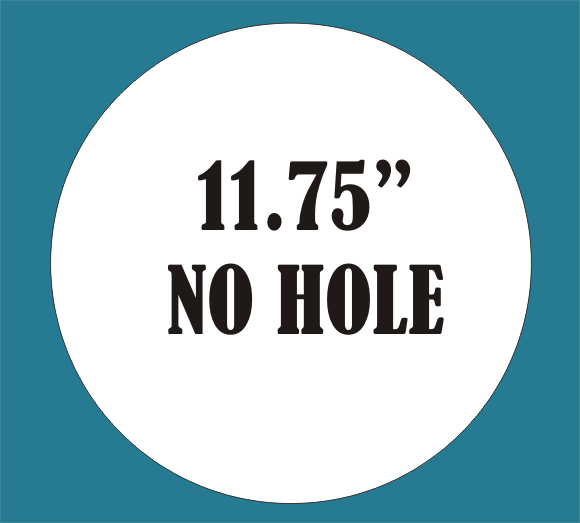 11.75" No Hole - Metal Sublimation Sign Blanks