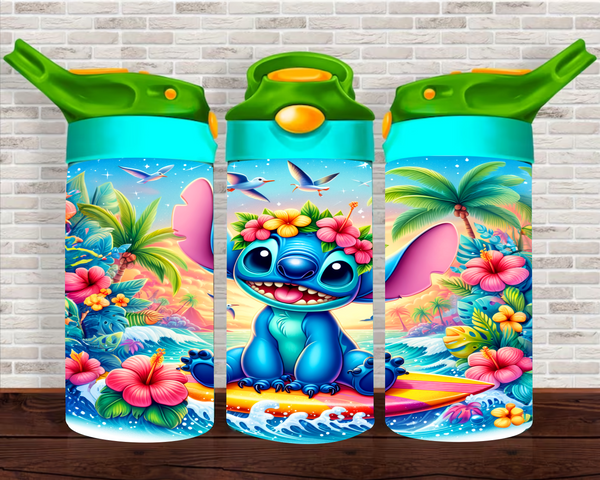 Aloha Character - 12 oz Tumbler Wrap Sublimation Transfers