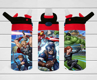 Character Heroes - 12 oz Tumbler Wrap - Vinyl Transfers