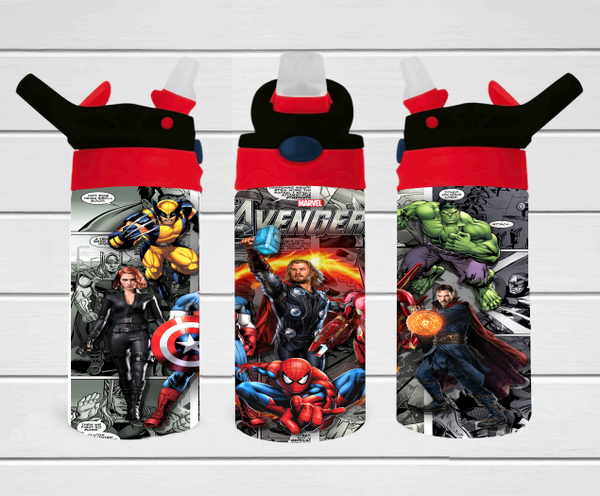 Character Heroes - 12 oz Tumbler Wrap - Vinyl Transfers