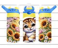 Baby Tiger - 12 oz Tumbler Wrap - Vinyl Transfers