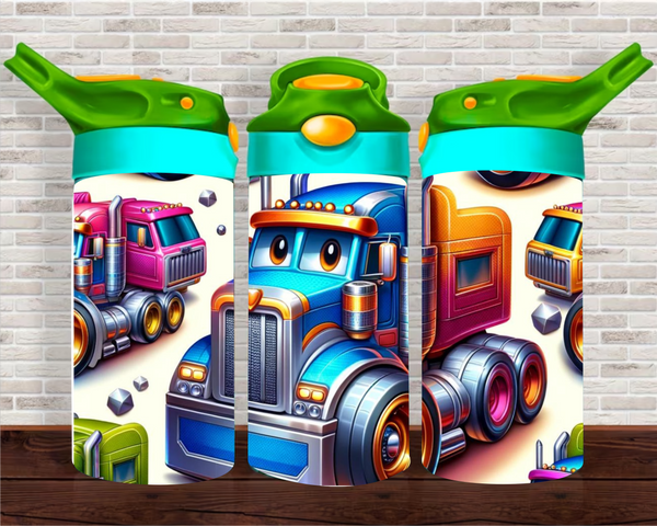 Dump Truck - 12 oz Tumbler Wrap - Vinyl Transfers