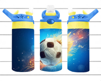 Soccer Ball - 12 oz Tumbler Wrap - Vinyl Transfers