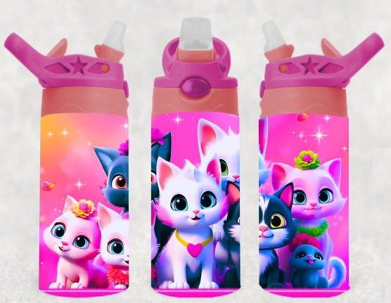 Cute Kittens - 12 oz Tumbler Wrap Sublimation Transfers