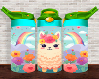 Cartoon Llama - 12 oz Tumbler Wrap Sublimation Transfers