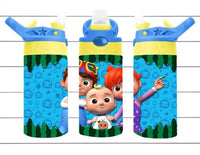 Character J.J. - 12 oz Tumbler Wrap Sublimation Transfers