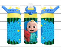 Character J.J. - 12 oz Tumbler Wrap Sublimation Transfers