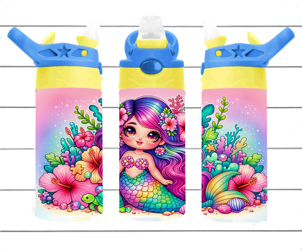 Mermaid - 12 oz Tumbler Wrap - Vinyl Transfers