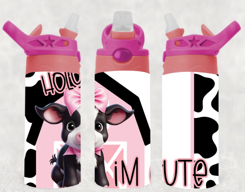 Holy Cow I'm Cute - 12 oz Tumbler Wrap - Vinyl Transfers