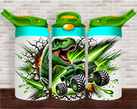 Dino & Monster Truck - 12 oz Tumbler Wrap Sublimation Transfers