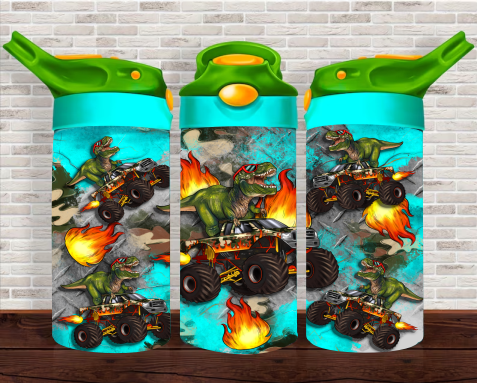 Dinos & Monster Trucks- 12 oz Tumbler Wrap Sublimation Transfers