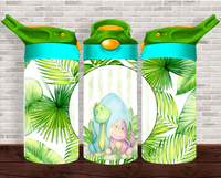 Baby Dinos & Banana Leaves - 12 oz Tumbler Wrap Sublimation Transfers