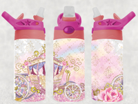 Princess Carriage - 12 oz Tumbler Wrap - Vinyl Transfers